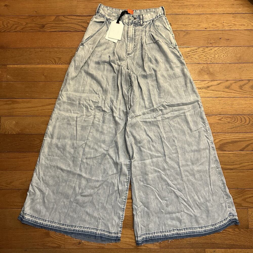 NEW Gap Studio Super Baggy Wide Leg Double Pleated Jeans 26x31
